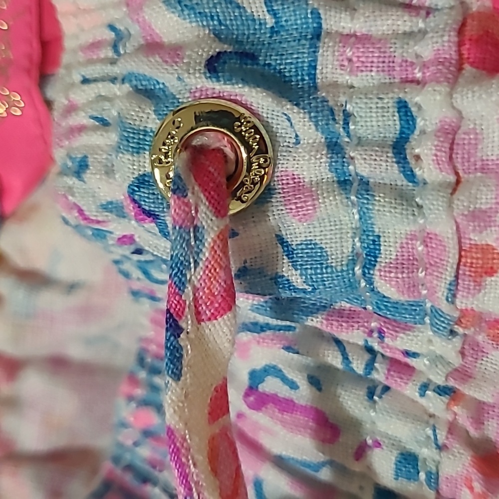 Lilly Pulitzer Splendor In The Sand 100% Linen Emora Pants Sz 00 - Picture 12 of 13